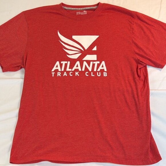 Men's MIZUNO CORE T-Shirt Atlanta Track Club - Red / White Graphic - Very Nice! - Picture 3 of 14